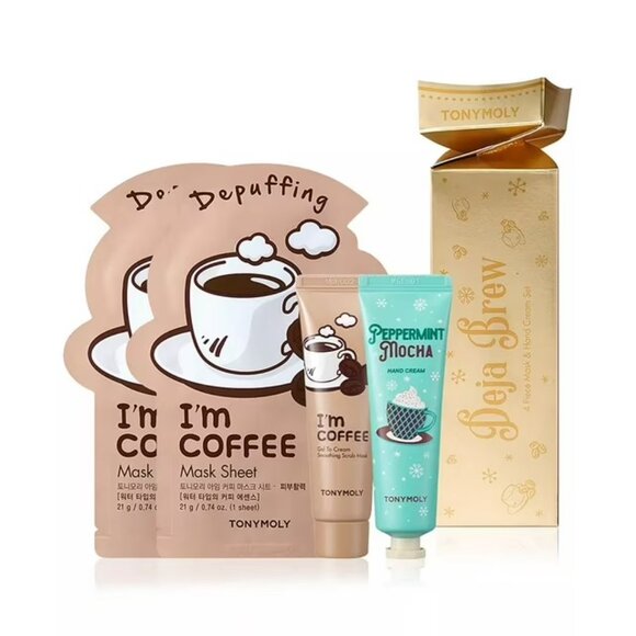 Tonymoly Deja Brew 4 pc. Mask & cream set - Picture 1 of 4